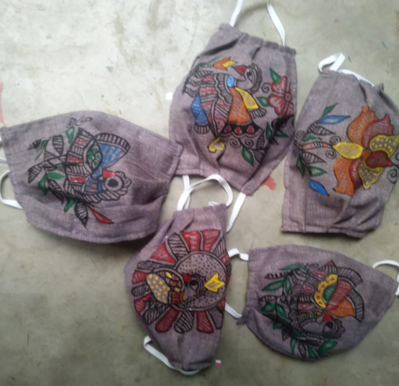 HandPainted Face Mask Anandi Empower Foundation